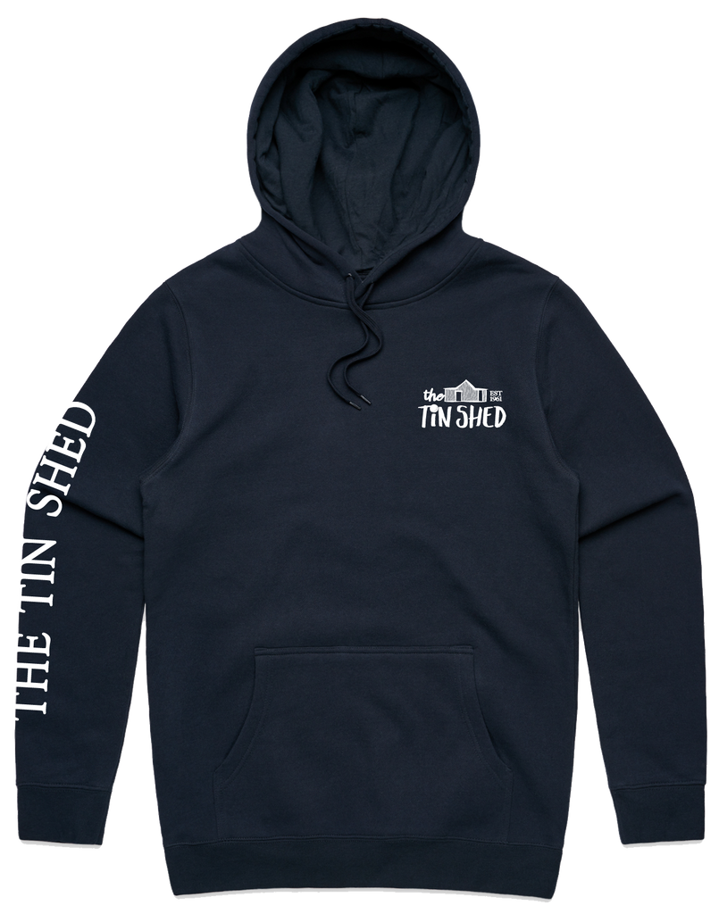The Tin Shed AS Stencil Hoodie NAVY