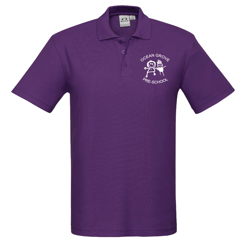 Polo Shirt - OCEAN GROVE SMALL PRINTED LEFT CHEST LOGO