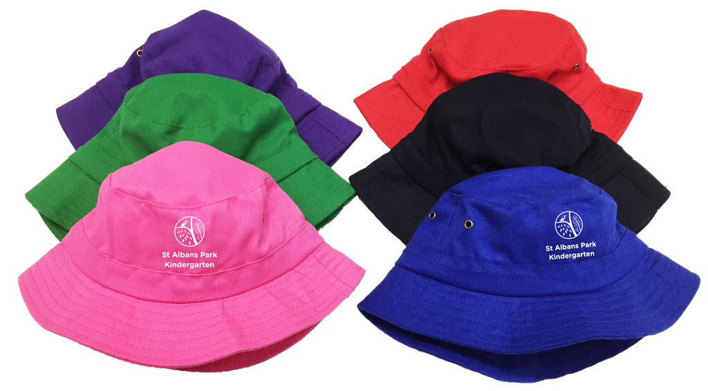 Bucket Hat ST ALBANS PARK KINDER CENTRE FRONT EMBROIDERY